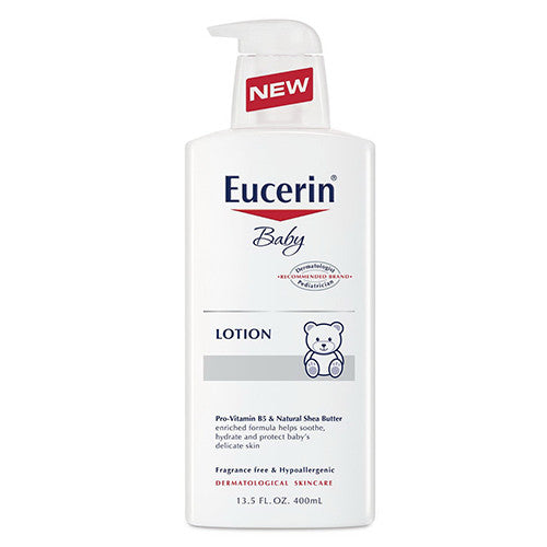 Eucerin Baby Soothing Body Lotion, Fragrance Free, 13.5 Oz